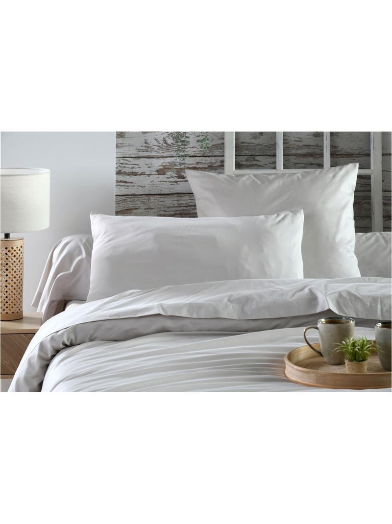 Drap housse percale en coton nuage Beige clair - Kiabi