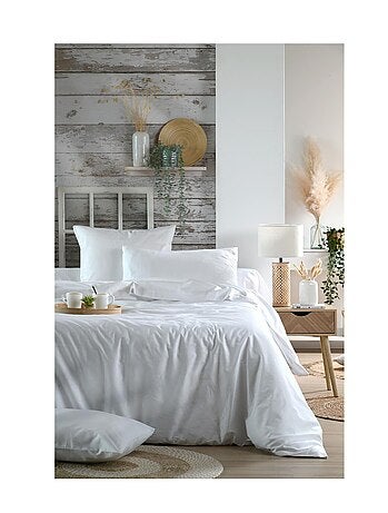 Drap housse percale en coton Nuage