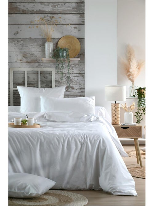 Drap housse percale en coton Nuage - Kiabi