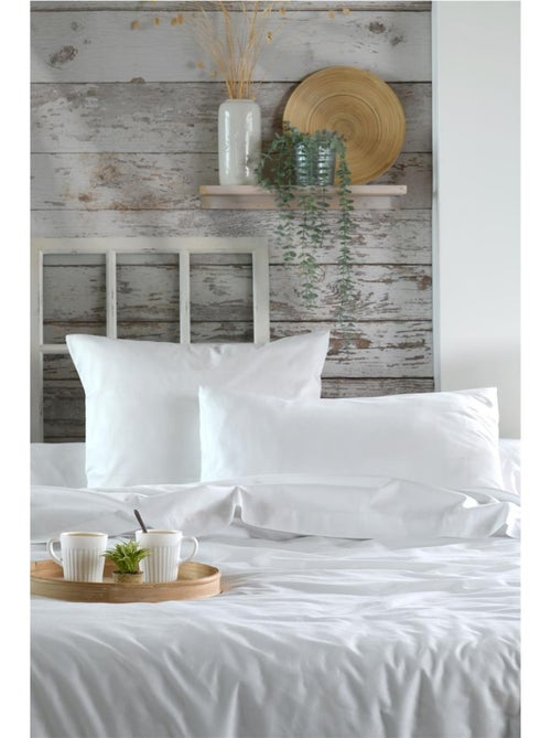 Drap housse percale en coton Nuage - Kiabi