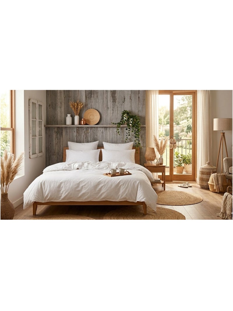 Drap housse percale en coton Nuage Blanc - Kiabi