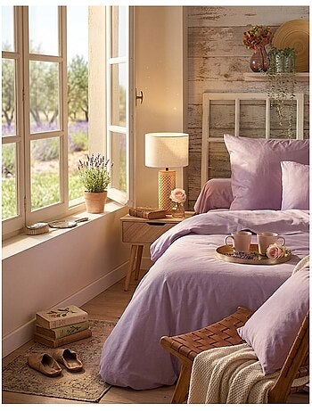 Drap housse percale en coton nuage
