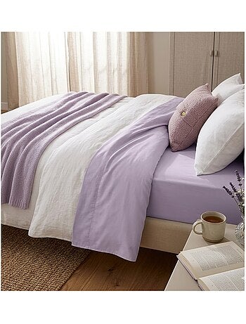 Drap housse percale en coton Nuage