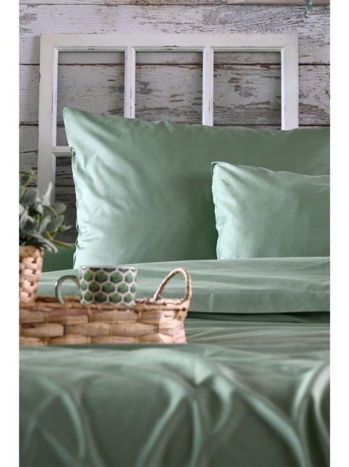 Drap housse percale en coton Nuage - Kiabi