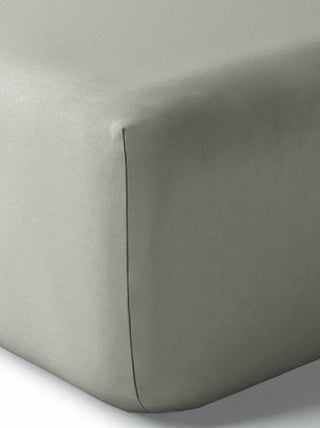 Drap housse percale "Julian" avec bonnet 35 cm toutes dimensions Coton Pur - Julian Ardoise - 90 x 1