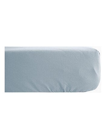 Drap housse percale pur coton peigné longues fibres 80 fils/cm² avec bonnet de 35 cm Vent du sud