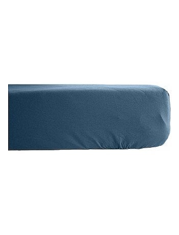 Drap housse percale pur coton peigné longues fibres 80 fils/cm² avec bonnet de 35 cm Vent du sud