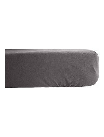 Drap housse percale pur coton peigné longues fibres 80 fils/cm² avec bonnet de 35 cm Vent du sud