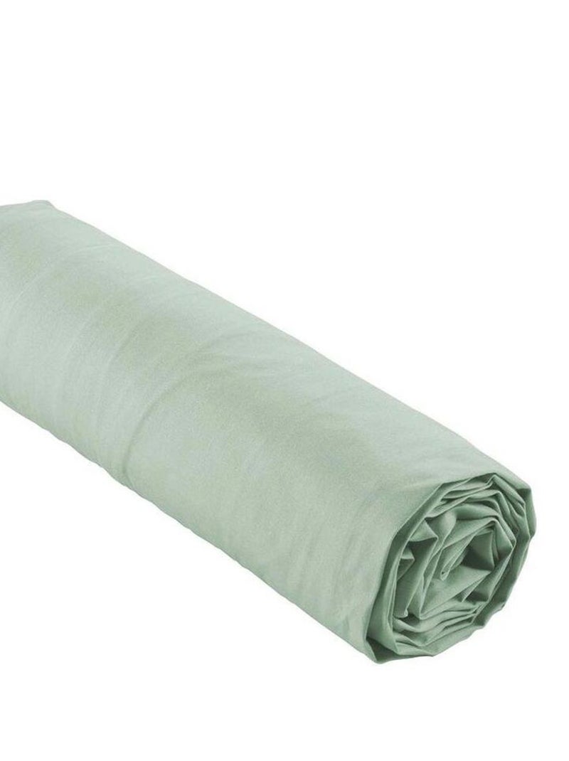 Drap housse Percaline sauge Vert kaki clair - Kiabi