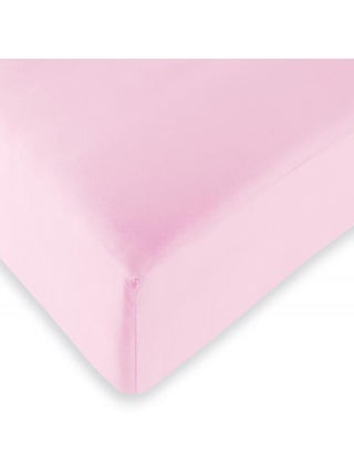 Drap housse Pétale 200 x 200 cm / 100% coton / 57 fils/cm² "King size" - Rose - 200 x 200 cm "King s