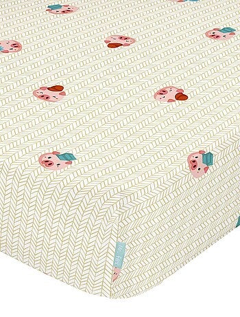 Drap-housse Piggys Berceau "Happyfriday