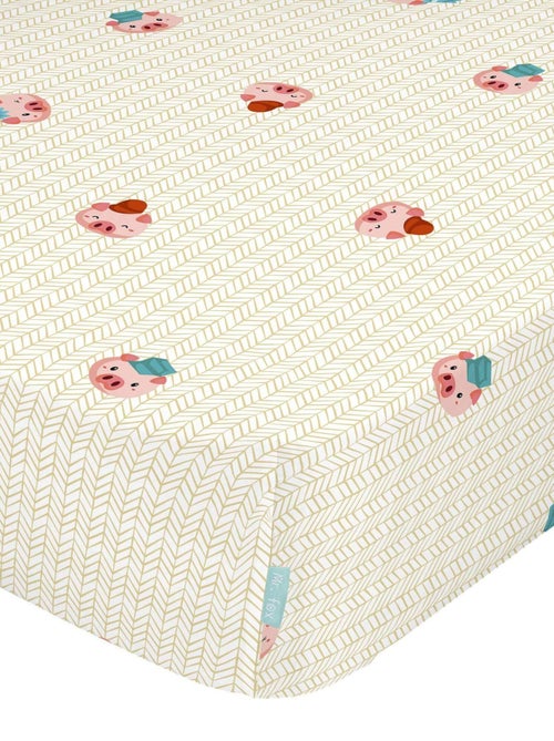Drap-housse Piggys Berceau "Happyfriday" - Kiabi