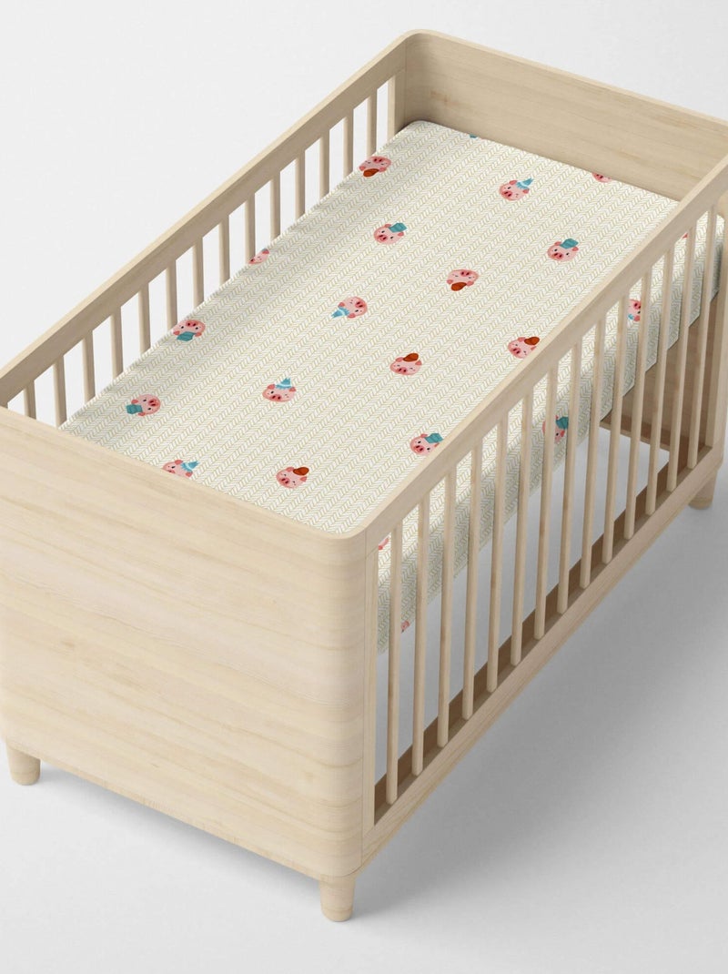 Drap-housse Piggys Berceau "Happyfriday" Blanc - Kiabi
