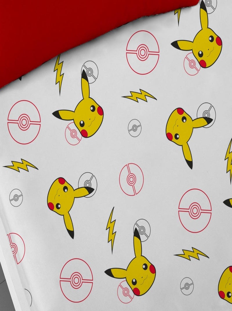 Ensemble Draps Pokémon 1999 - Taille Twin - Neuf Vintage - Coton Blanc