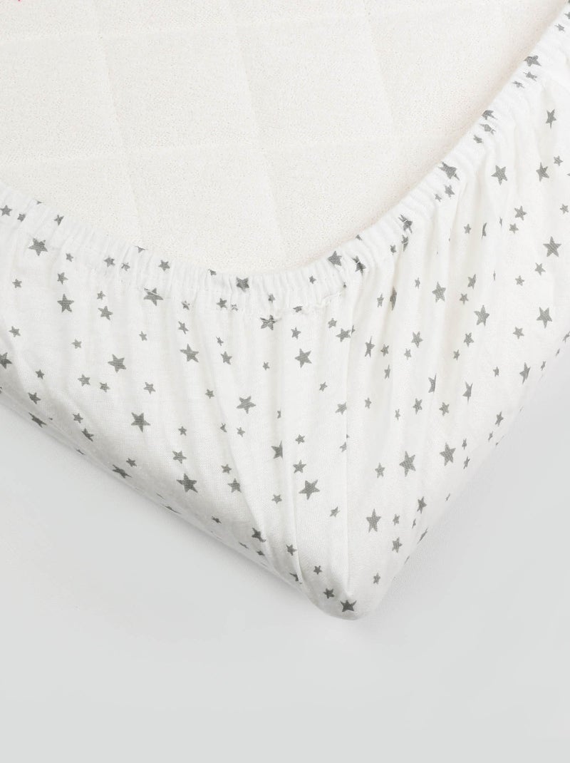Drap Housse Pour Bébé Blanc - Kiabi