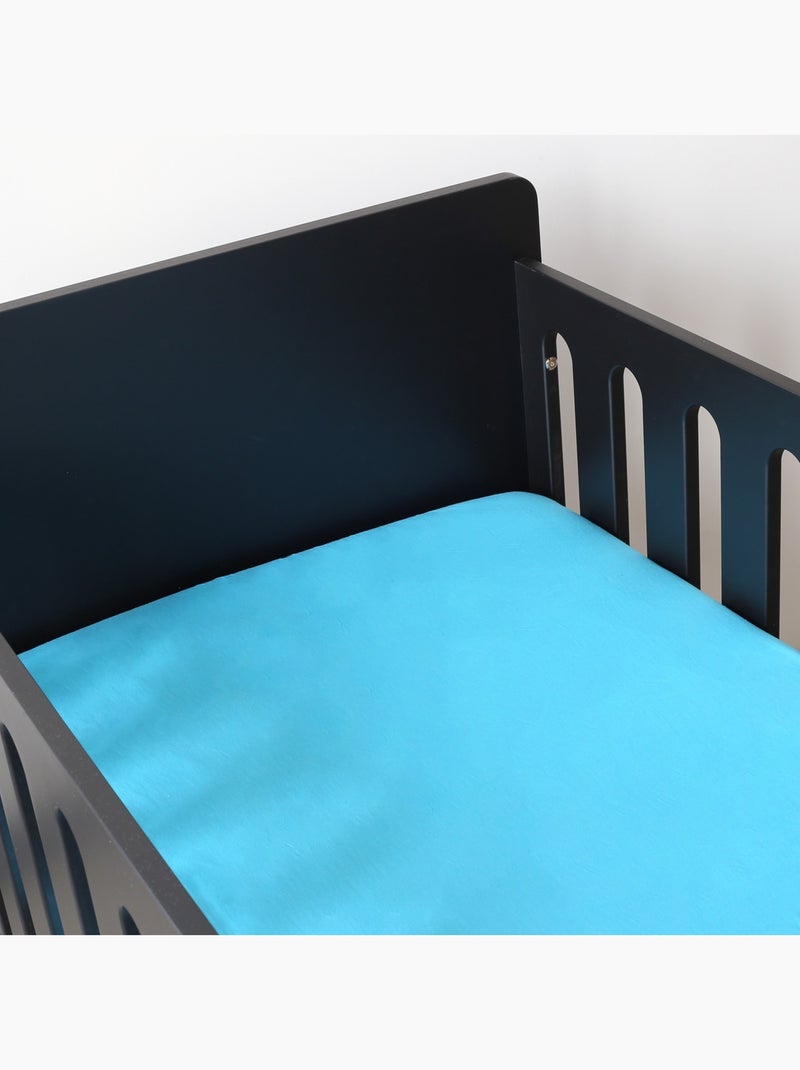 Drap Housse Pour Berceau Bébé Bleu turquoise - Kiabi