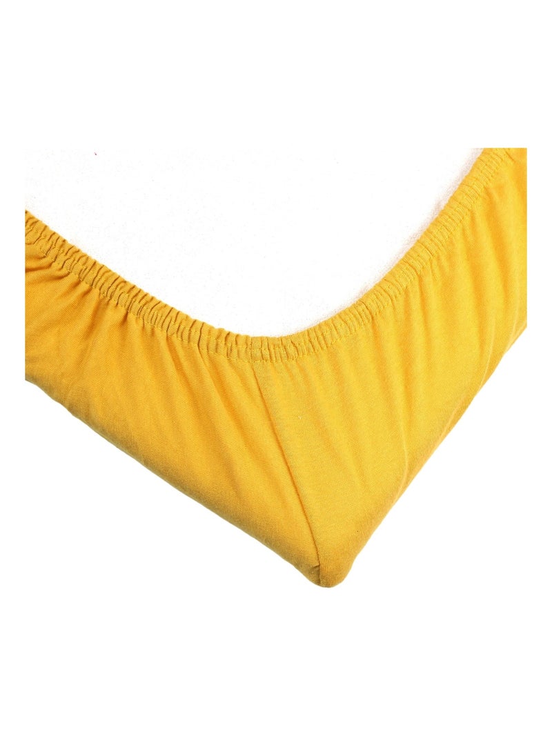 Drap Housse Pour Berceau Bébé Jaune - Kiabi