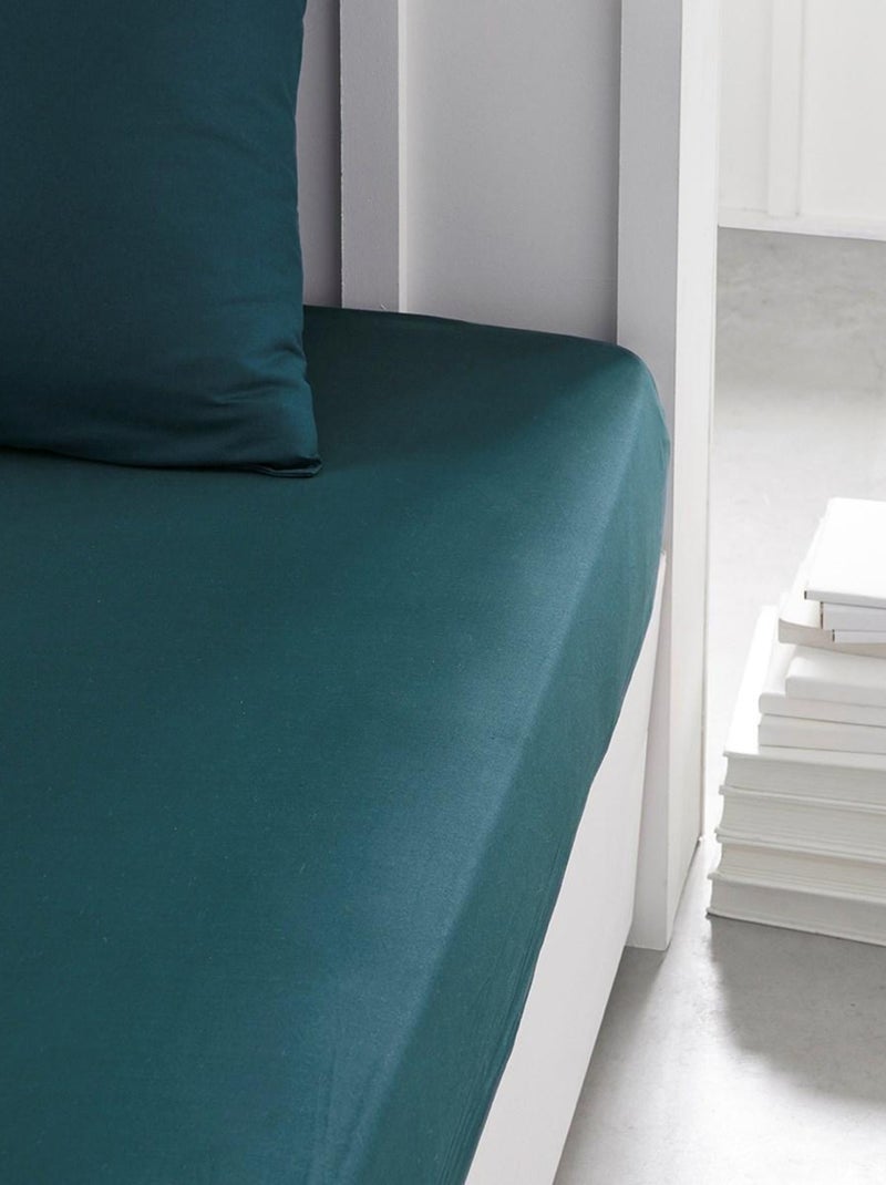 Drap housse pour lit ESSENTIAL Vert foncé - Kiabi