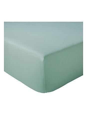 Drap-housse pour lit relevable percale de coton uni bonnet 30 cm