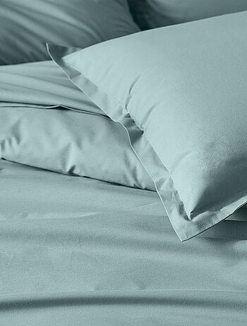 Drap-housse pour lit relevable percale de coton uni bonnet 30 cm