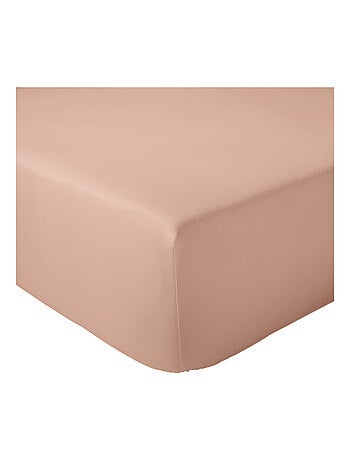 Drap-housse pour lit relevable percale de coton uni bonnet 30 cm