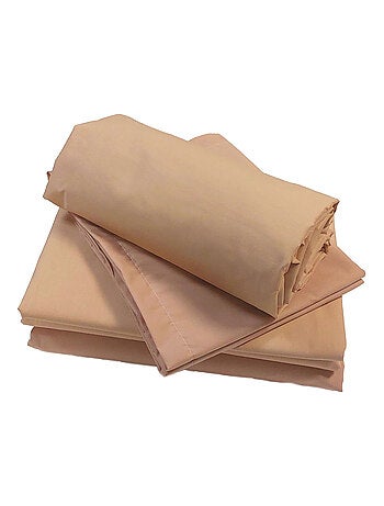Drap-housse pour lit relevable percale de coton uni bonnet 30 cm