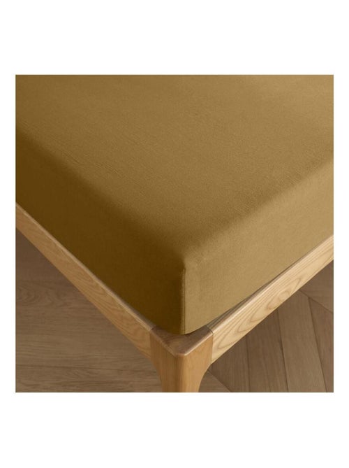 Drap housse "Prémium" - Couleur Caramel - Kiabi