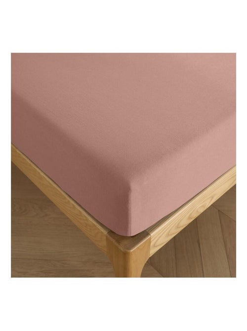 Drap housse "Prémium" - Couleur Vieux Rose - Kiabi