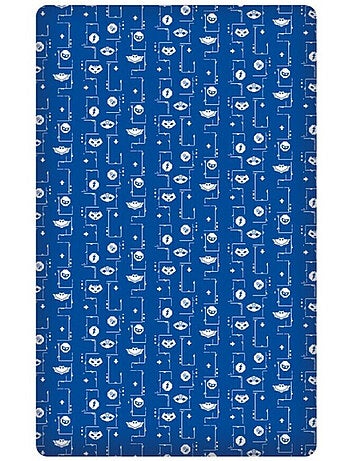 Drap Housse Pyjamasques Bleu avec motifs 90x200 cm