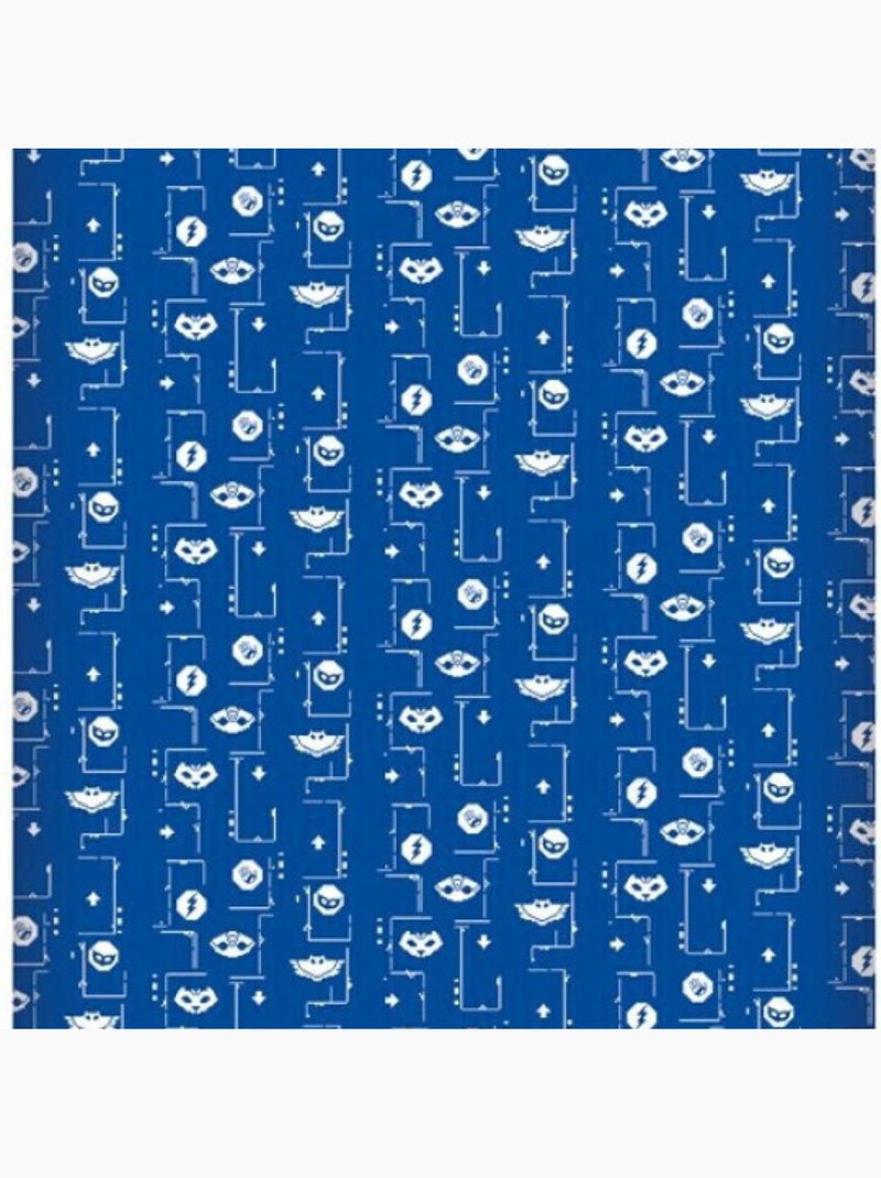 Drap Housse Pyjamasques Bleu avec motifs 90x200 cm Bleu - Kiabi