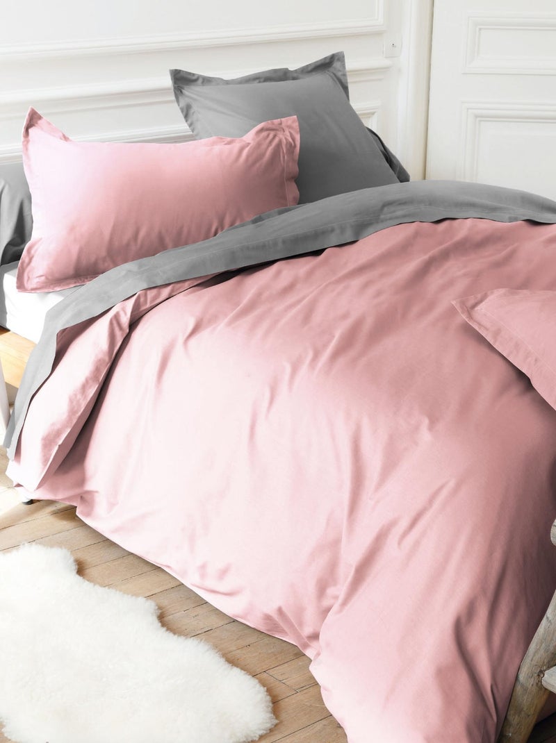 Drap housse relaxation uni coton ALTO - TPR Tête et pied relevable Rose pâle - Kiabi
