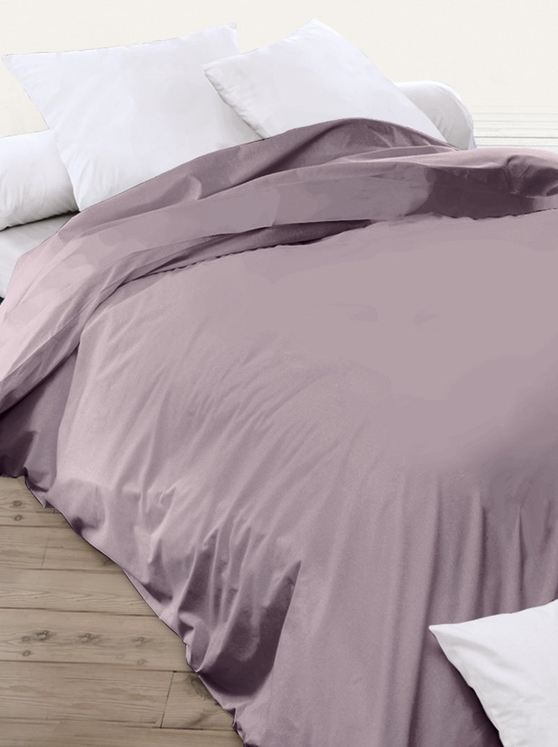 Drap housse relaxation uni coton ALTO - TPR Tête et pied relevable Violet clair - Kiabi