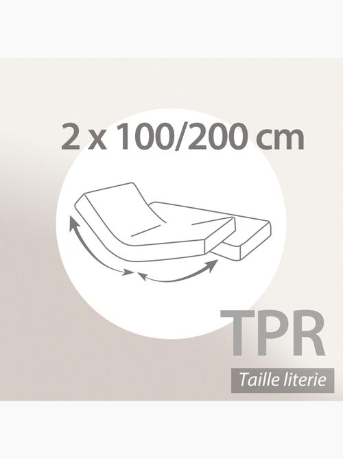 Drap housse relaxation uni coton ALTO - TPR Tête et pied relevable - Kiabi Drap housse relaxation uni coton ALTO - TPR Tête et pied relevable - Kiabi