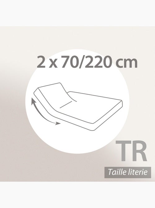 Drap housse relaxation uni coton ALTO - TR Tête relevable uniquement - Kiabi
