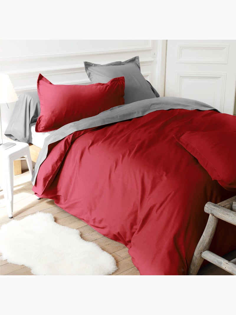 Drap housse relaxation uni coton ALTO - TR Tête relevable uniquement Bordeaux - Kiabi