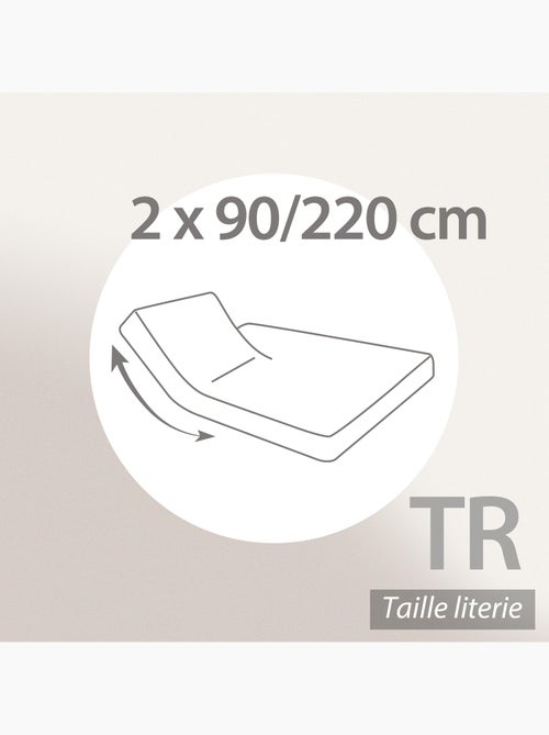 Drap housse relaxation uni coton ALTO - TR Tête relevable uniquement - Kiabi Drap housse relaxation uni coton ALTO - TR Tête relevable uniquement - Kiabi