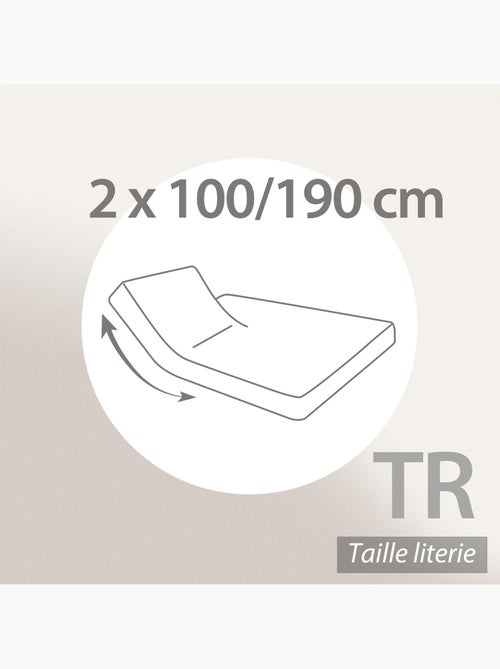 Drap housse relaxation uni coton ALTO - TR Tête relevable uniquement - Kiabi Drap housse relaxation uni coton ALTO - TR Tête relevable uniquement - Kiabi