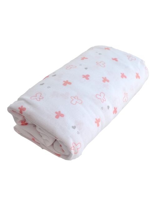 Drap housse de berceau en coton bio Rose nude (50 x 83 cm) - Rose - Kiabi -  15.90€