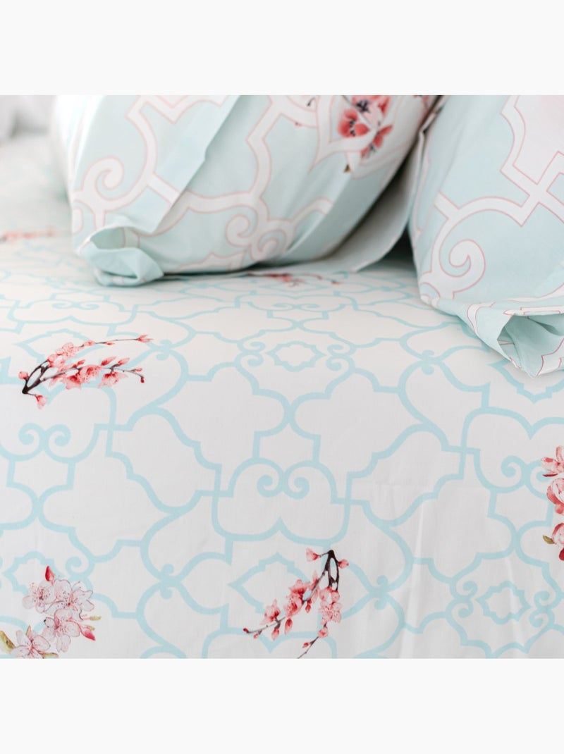 Drap-housse Sakura "Happyfriday" Multicolore - Kiabi