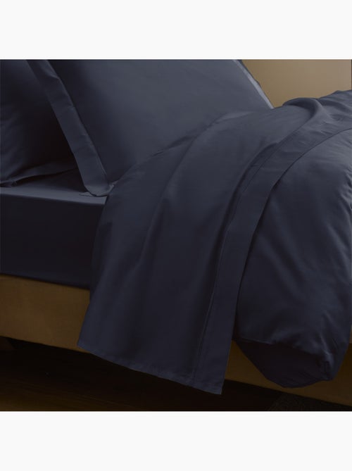 Drap-housse – Satin de coton 120 fils/cm² – Bonnet 30 cm - Kiabi