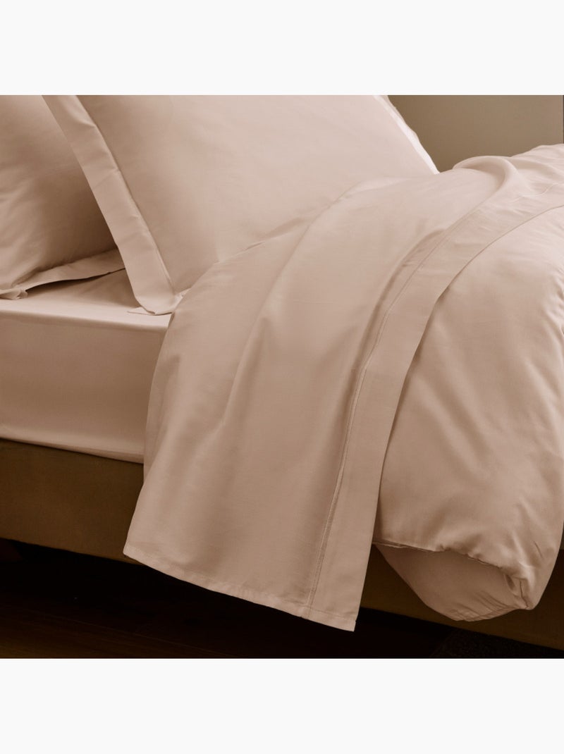 Drap-housse – Satin de coton 120 fils/cm² – Bonnet 30 cm Blush - Kiabi