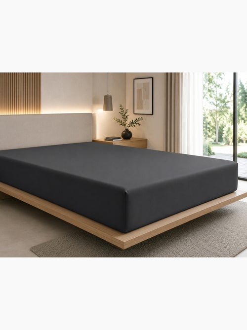 Drap-housse – Satin de coton 120 fils/cm² – Bonnet 30 cm - Kiabi Drap-housse – Satin de coton 120 fils/cm² – Bonnet 30 cm - Kiabi