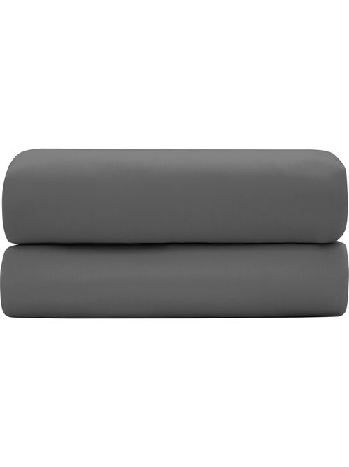 Drap-housse – Satin de coton 120 fils/cm² – Bonnet 30 cm - Kiabi