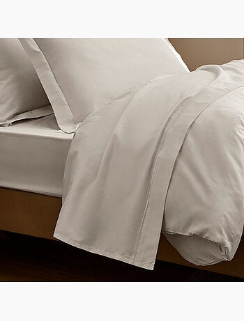 Drap-housse – Satin de coton 120 fils/cm² – Bonnet 30 cm