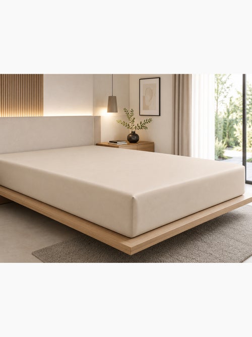 Drap-housse – Satin de coton 120 fils/cm² – Bonnet 30 cm - Kiabi Drap-housse – Satin de coton 120 fils/cm² – Bonnet 30 cm - Kiabi