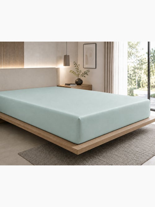 Drap-housse – satin de coton 120 fils/cm² – bonnet 30 cm - Kiabi Drap-housse – satin de coton 120 fils/cm² – bonnet 30 cm - Kiabi