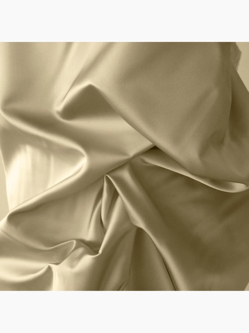 Drap housse satin de coton beige - Kiabi Drap housse satin de coton beige - Kiabi