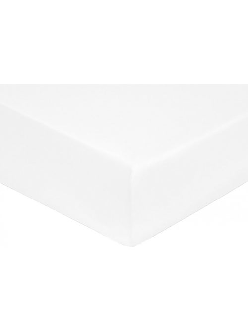 Drap housse satin de coton blanc - Kiabi Drap housse satin de coton blanc - Kiabi