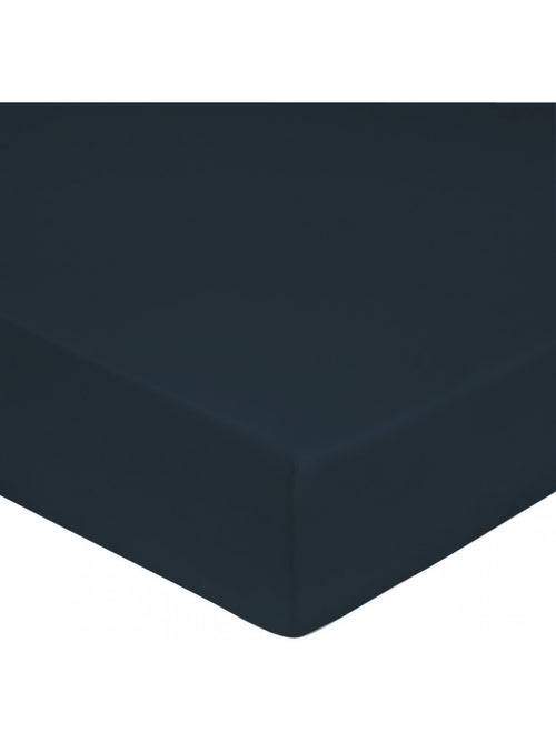 Drap housse satin de coton bleu - Kiabi Drap housse satin de coton bleu - Kiabi