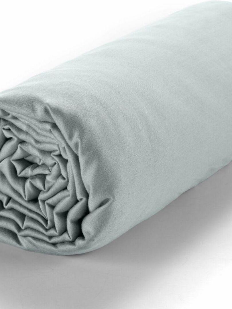 Drap Plat Super King Size En Coton Bleu - Doux, Facile D'entretien, Marque Sleepdown